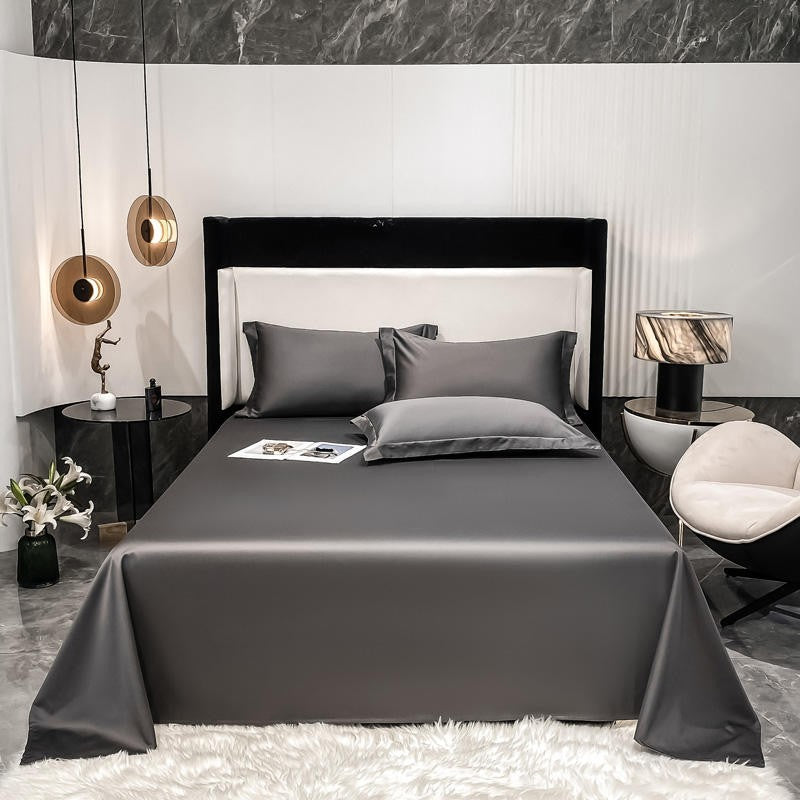 Vienna Flat Bed Sheet Charcoal