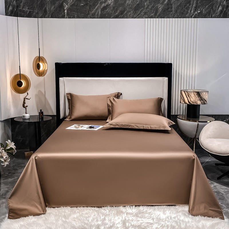 Vienna Flat Bed Sheet Brown